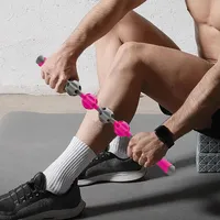 Bâton de massage portable pour yoga et Pilates, rouleau pour les muscles, outil de massage du dos, réduction des douleurs musculaires
