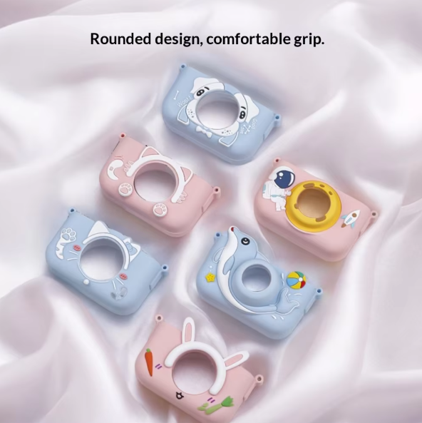 Colorful Cartoon Animal Protective Cover for Children's Portable Camera