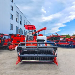 JY Machinery Cosechadora de arroz de 120 caballos de fuerza Equipo agrícola de bajo precio con caja de cambios de motor confiable para granjas de uso doméstico