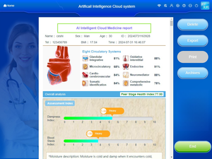 Prodotto medico meridiano della medicina tradizionale cinese rivelatore europeo della salute del corpo umano - Product Image 2