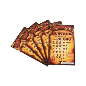 Custom Pull Tab Card High Definition Printing Paper Cards Instants Pull Tab Ticket Print Supplier