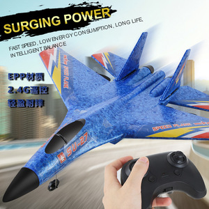 Avión de Control Remoto EPP <span class=keywords><strong>Su</strong></span> <span class=keywords><strong>27</strong></span>, Modelo de Avión Planeador de Espuma para Principiantes con Giroscopio, Luz Nocturna, Avión de Combate a Control Remoto - Product Image 2