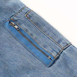 Vêtements de boutique pour enfants en gros, vestes en jean à fermeture éclair avec broderies florales pour filles, en vrac - Product Image 4