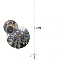 Antenne en fibre de verre à gain élevé 8,5/10,5 dBi VHF/UHF double bande Diamonds X200 pour station de base
