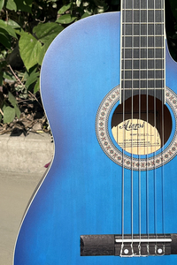 <span class=keywords><strong>Guitarra</strong></span> Clásica Aiersi <span class=keywords><strong>Popular</strong></span> para Principiantes <span class=keywords><strong>y</strong></span> Estudiantes, Color Azul, Acabado Mate, Venta al por Mayor - Product Image 4