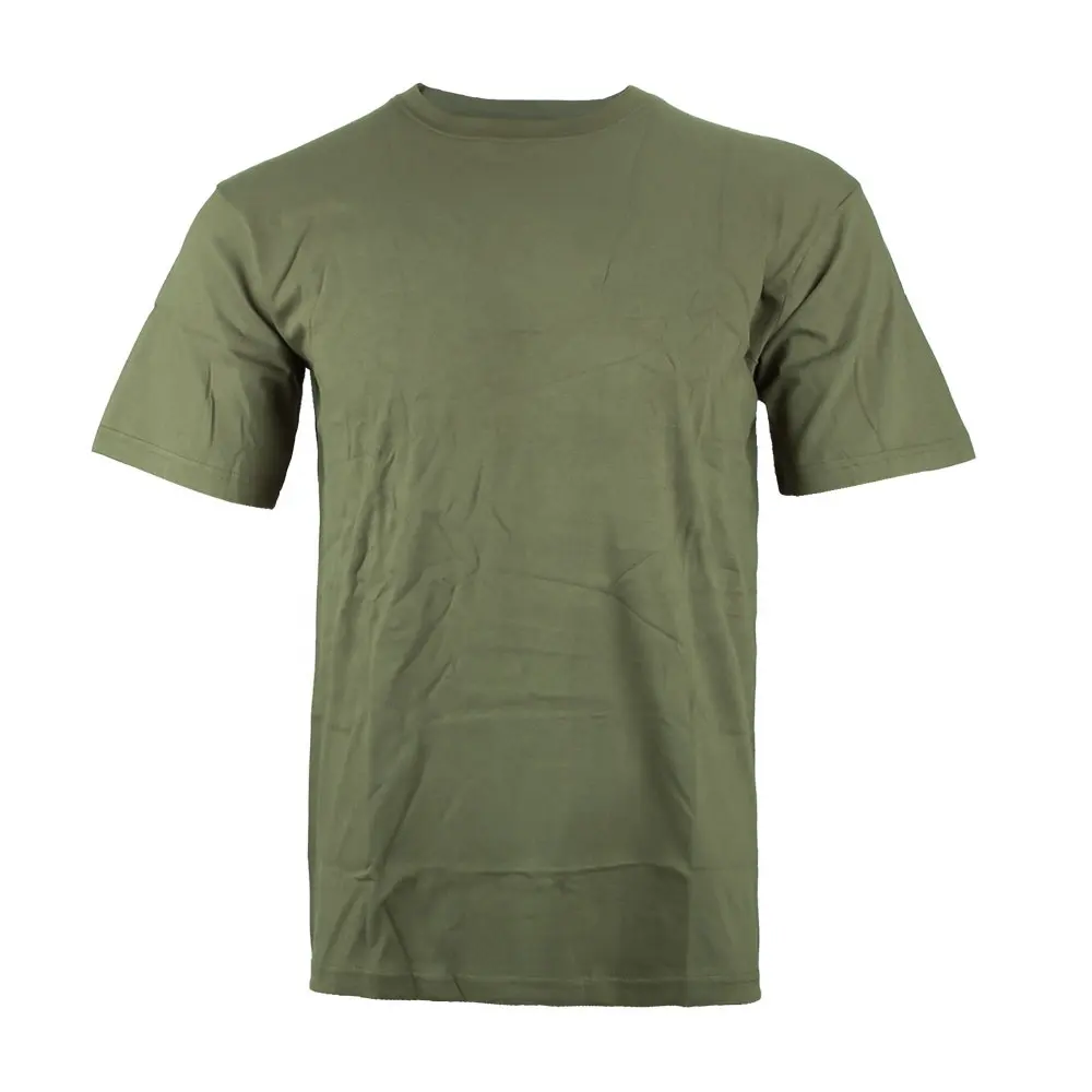 Double Safe Hot sale Custom tactical outdoor Solid 100% cotton shirt tactical camouflage green t-shirts Mens