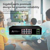 8 + 2 1000Mbps KuWFi Poe Extender 20G commutateur duplex complet non géré 10 ports commutateur Poe Gigabit complet pour routeur utilisation ap sans fil