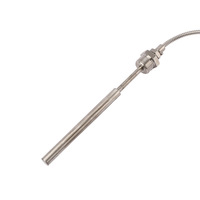 Termometer Industri Bimetal Baja Tahan Karat HUBEN Tipe Flens Aksial Skala Ganda IP55 Tahan Air WSS-401