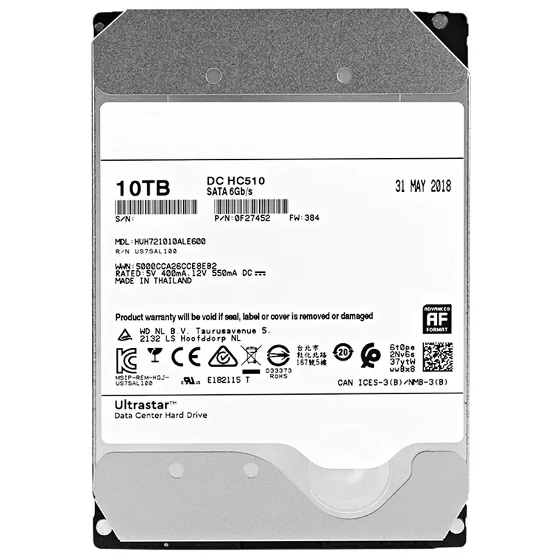 エンタープライズクラスのディスコduro interno hgst 10テラバイトHDDハードディスク7200 rpm 10テラバイト25内蔵サーバーハードドライブ