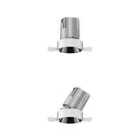 Spot encastré sans cadre anti-éblouissement 7W 12W 20W 30W 50W, projecteur mural, downlight CRI 90, éclairage LED commercial pour projets hôteliers