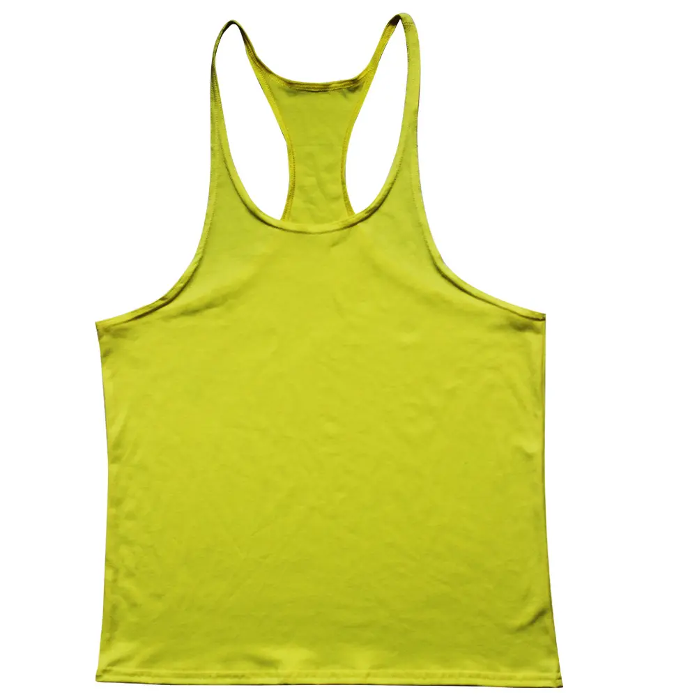 HG1056-Camiseta de algodón sin mangas para hombre, chaleco deportivo para culturismo, fitness, gimnasio, transpirable