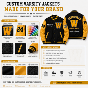 Giacca <span class=keywords><strong>Varsity</strong></span> Personalizzata da Uomo, Nera e Gialla con Lettere in Ciniglia, Giacca Letterman Bomber OEM con Etichetta Privata, Giacca Scolastica Ricamata - Product Image 5