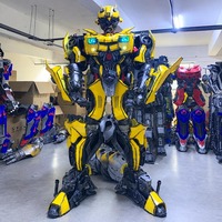 Costume de cosplay de robot personnalisé fait main avec des yeux LED pour Halloween, carnavals, spectacles théâtraux, unisexe adulte