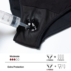 LYNMISS Ensemble de maillot de bain menstruel 2 pièces pour femme, débardeur asymétrique d'été, séchage rapide et imperméable, tenue de plage - Product Image 2