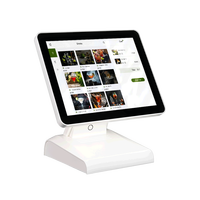Terminal de point de vente de bureau 15 pouces, processeur i5 10e génération, 4 Go de RAM, 64 Go de stockage, avec lecteur de carte à bande magnétique MSR, connectivité Bluetooth et USB, faible MOQ