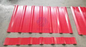 고정밀 유압 아연 도금 R6 + TR7 프레스 머신 스틸 패널 타일 시트 금속 루핑 프로파일 링 기계 - Product Image 5