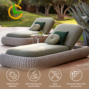 Sillones de Cuerda Modernos con Cojines, Ecológicos, para Exteriores, Junto a <span class=keywords><strong>la</strong></span> Piscina, Patio, Jardín, Parque, Hotel - Product Image 2