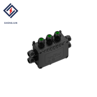 Boîtier de jonction étanche IP68 en nylon, connecteur de câble 10 voies pour éclairage LED de moto