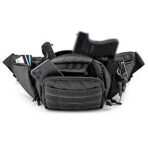 Étui tactique pour arme à feu, sac banane tactique, sac de ceinture pour arme à feu, sac banane en nylon Molle EDC, pochette pour téléphone pour la chasse, l'escalade, le camping - Product Image 2