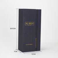 Coffret cadeau cosmétique de luxe haut de gamme, design élégant avec tiroir, emballage pour flacon de parfum en verre avec vaporisateur