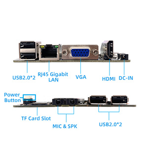 Không Quạt Intel Atom Z3735F 2GB DDR3L RAM 16GB 32GB eMMC Wifi HD VGA Gigabit LAN TF Khe cắm thẻ nhớ 10*10cm mini nano ITX Bo mạch chủ - Product Image 3