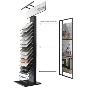 Heavy Duty Tower WE625 Floor Stand Quartz Marble Display Stand Rack Showroom Amostra Personalizada Granito Telha Cerâmica Pedra Displays