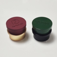Tapa de Perfume Magnética de Zamac de 15 mm, Personalizada y de Lujo, en Forma de Cilindro