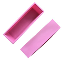 Cutter à savon en bois pour gâteaux et pains de mie + Boîte en bois rectangulaire + Moule à savon en silicone pour pains de mie de 1200 ml
