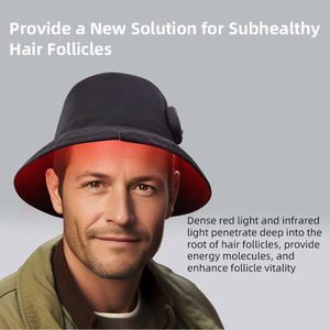 Casque de croissance capillaire LED rouge 650nm 850nm, idéal pour les voyages, OEM/ODM, traitement de <span class=keywords><strong>la</strong></span> perte de cheveux <span class=keywords><strong>à</strong></span> domicile, masseur capillaire pour hommes/femmes - Product Image 5