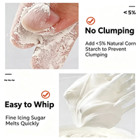 250g Icing Sugar Grade 1 Fine Powdered Sugar with Corn Starch for Bakery Cake Decoration and Confectioners Glaze