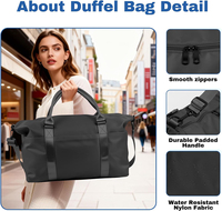 Sac de sport pour femme grande capacité, sac de voyage en nylon imperméable, sac de week-end, sac de voyage, sac de sport