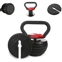 Équipement de fitness et de gym, haltères russes réglables, ensemble d'haltères, kettlebell réglable avec poignée