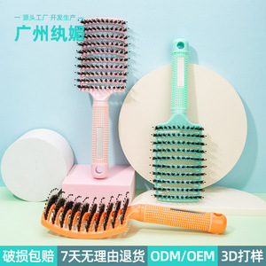 Peigne à cheveux Guangzhou Wanmei, grandes dents larges, poils en nylon, massage et coiffage pour cheveux gras, usage domestique - Product Image 2