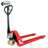 BAOT Offre Spéciale PU Roue Chariot Élévateur Manuel Hydraulique Main Transpalette Camion pour Bonne Vente