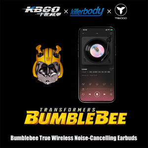 אוזניות TWS אלחוטיות בצורת רובוט באומביי איכותיות במיוחד מדגם TRANSFORMERS H1 עם סינון רעשים, עשויות סגסוגת אבץ. - Product Image 6