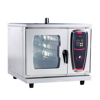 Four à vapeur électrique intelligent commercial, four industriel à commande numérique intelligente en acier inoxydable pour restaurant, hôtel, boulangerie