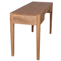 Bureau d'ordinateur à clavier rustique moderne en bois massif récupéré avec 2 tiroirs