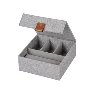 Caja de almacenamiento de tela para joyería, collar, anillo, pendiente, caja organizadora de joyería, organizador de almacenamiento de gafas de sol - Product Image 2