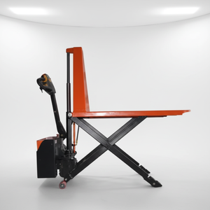 Transpalette électrique avec mât monophasé, pneus pleins, utilisation debout, pour usage intérieur en usine - Product Image 1