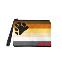 Pochette à monnaie personnalisée en toile de polyester sur le thème de l'gay pride pour le transport quotidien, les courtes vacances, souvenir culturel