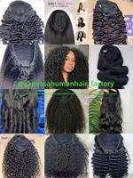 Demi-perruque en cheveux humains naturels ondulés, demi-perruque bouclée Pixie, demi-perruque bouclée birmane, demi-perruque en cheveux naturels, demi-perruque afro crépue
