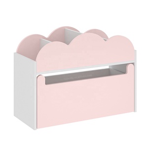 Nube diseño bebé niño habitación organizador <span class=keywords><strong>madera</strong></span> niños chico juguete caja de almacenamiento con librería - Product Image 4
