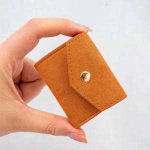 Luxury Mini Travel <b>Roll</b> Jewelry Organizer Custom Logo Gift Packaging Microfiber Leather Velvet Square Rectangle Pouches EleQueen - Product Image 4