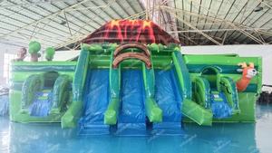 Parc aquatique gonflable sur le thème de la forêt tropicale commerciale pour parc aquatique, <span class=keywords><strong>jungle</strong></span> sauvage, avec toboggan pour enfants et adultes - Product Image 6
