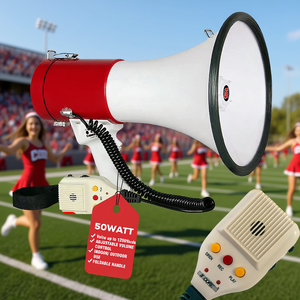 Megáfono de Plástico de 5 Núcleos y 50W de Alta Potencia con Grabación USB para Equipamiento Deportivo y Animación - Product Image 2