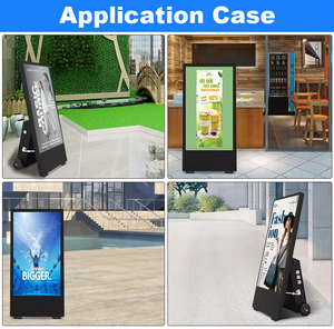 Portatile all'aperto IP55 impermeabile Android 32/43 pollici pieghevole pubblicità <span class=keywords><strong>Digital</strong></span> <span class=keywords><strong>Signage</strong></span> LCD Poster con batteria alimentata - Product Image 4