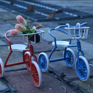 Трехколесный велосипед-коляска 1:12 Babycare в простом стиле, трехколесный велосипед с педалями, трехколесный велосипед для кукол, для кукольного домика - Product Image 2