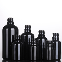 Noir brut 5ml 10ml 15ml 20ml 30ml 50ml 100ml Bouteille en verre avec pompe de pulvérisation en verre à brume fine/flacon compte-gouttes/bouchon inviolable