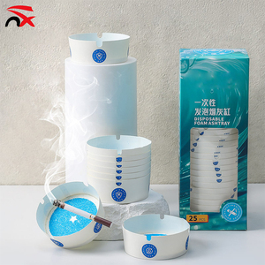 منفضة سجائر محمولة من الفوم للاستخدام مرة واحدة سريعة الامتصاص بشعار مخصص للترويج بالجملة - Product Image 1