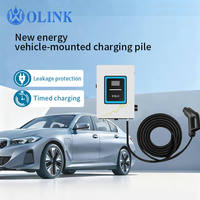 OLINK Nouvelle borne de recharge pour véhicules électriques EVSE commerciale 40 kW DC, station de recharge murale IP54 pour véhicules électriques